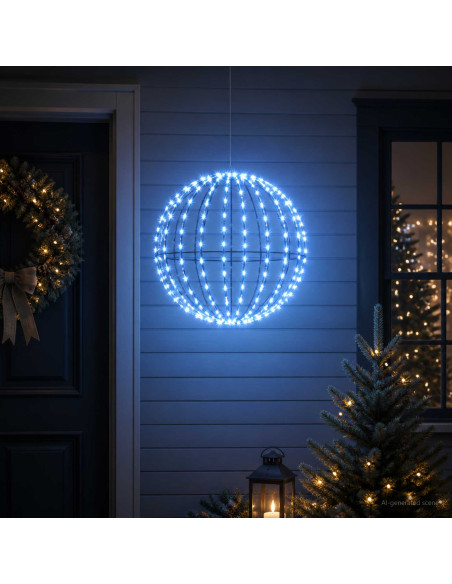 Luce a punta di Natale 160 LED Blu Diametro 50 x 52 cm