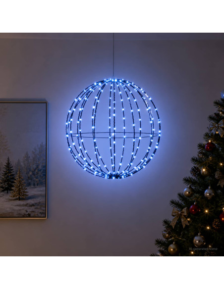 Luce a punta di Natale 160 LED Blu Diametro 50 x 52 cm