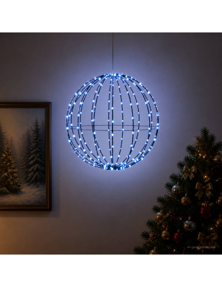 Luce a punta di Natale 96 LED Blu Diametro 30 x 32 cm