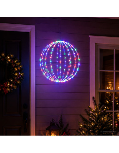 Luce a punta di Natale 120 LED RGB Diametro 40 x 42 cm