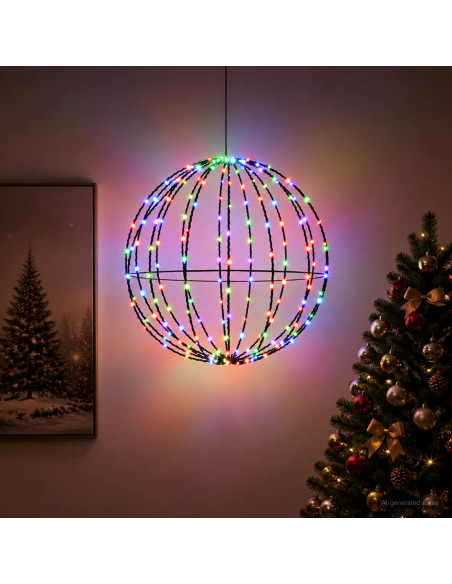 Luce a punta di Natale 96 LED Multicolore Diametro 30 x 32 cm