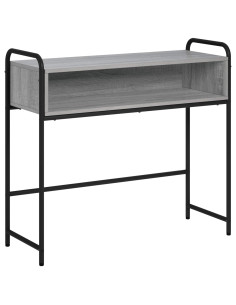 Tavolo consolle Sonoma grigio 90 x 33 x 80,5 cm 2