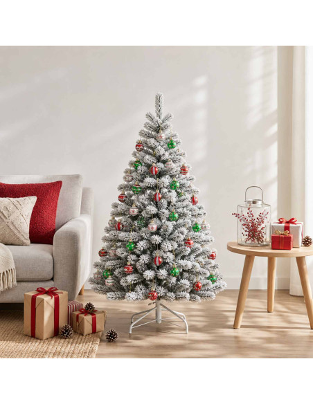 Set di Palline di Natale 72 pz Rosso, bianco e verde Ø 3 cm