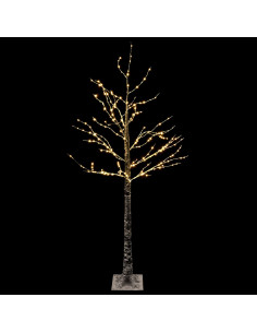 Albero di Natale LED innevato Marrone 22 x 22 x 150 cm Plastica 2