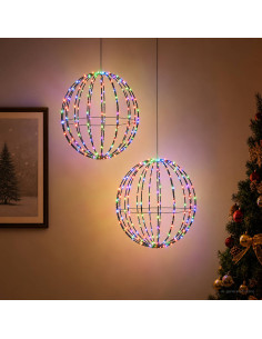 Luce a punta di Natale 2 pz 320 LED RGB Diametro 50 x 52 cm
