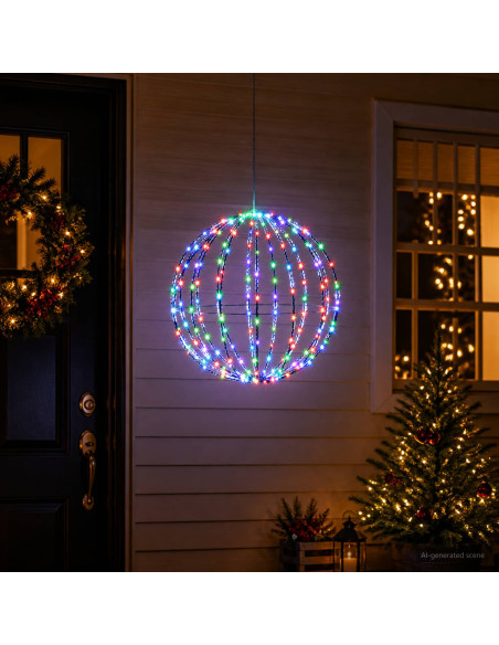 Luce a punta di Natale 160 LED Multicolore Diametro 50 x 52 cm
