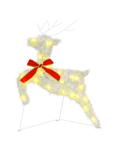 Renna di Natale 2 pz 40 LED Bianco caldo