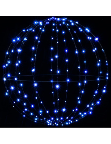 Luce a punta di Natale 2 pz 384 LED Blu Diametro 60 x 63 cm