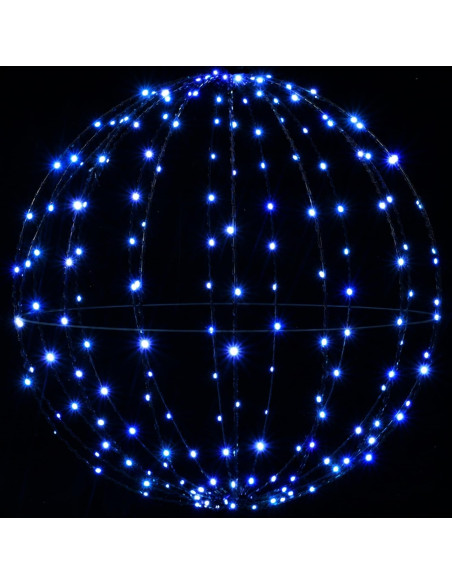 Luce a punta di Natale 2 pz 384 LED Blu Diametro 60 x 63 cm
