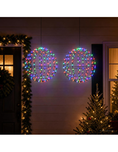 Luce a punta di Natale 2 pz 240 LED RGB Diametro 40 x 42 cm