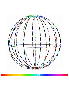 Luce a punta di Natale 160 LED RGB Diametro 50 x 52 cm 2