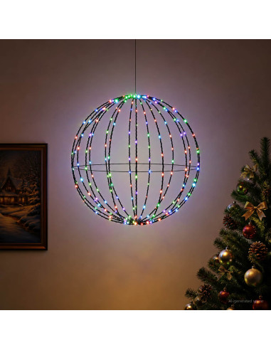 Luce a punta di Natale 160 LED Multicolore Diametro 50 x 52 cm
