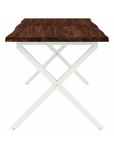 Tavolo da pranzo con bordo vivo 160 x 90 x 75 cm