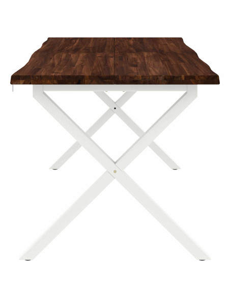 Tavolo da pranzo con bordo vivo 160 x 90 x 75 cm