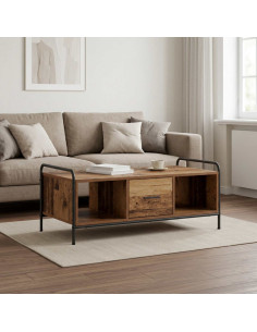 Tavolino da salotto Legno antico 99,5 x 49 x 41 cm