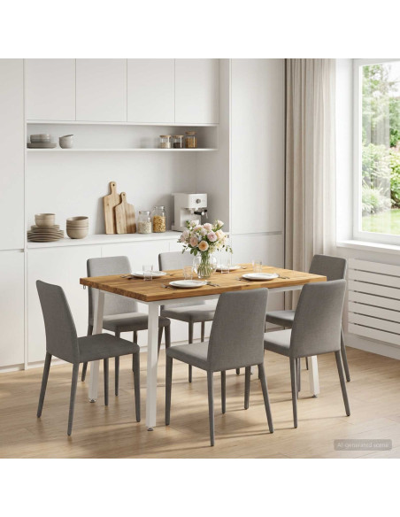 Tavolo da pranzo quadrato 120 x 90 x 75 cm