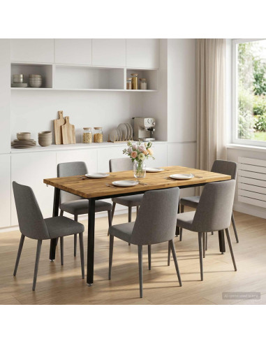 Tavolo da pranzo quadrato 160 x 90 x 75 cm