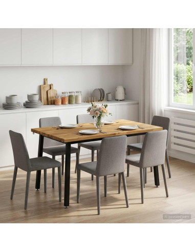 Tavolo da pranzo quadrato 120 x 90 x 75 cm