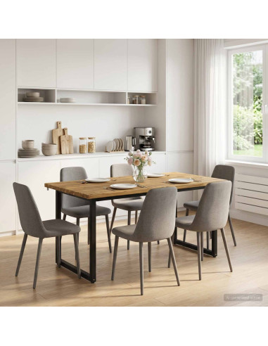 Tavolo da pranzo quadrato 160 x 70 x 75 cm