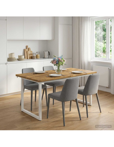 Tavolo da pranzo quadrato 160 x 70 x 75 cm