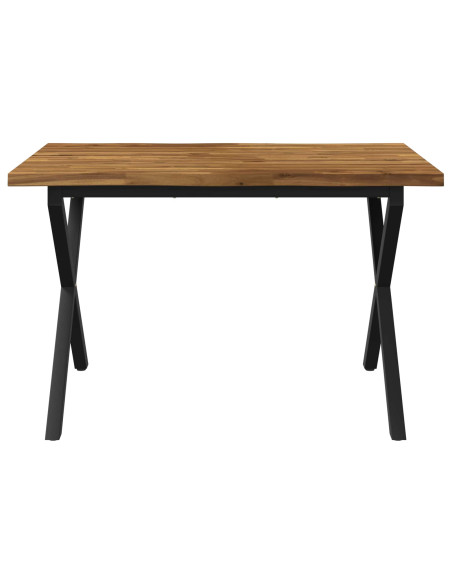 Tavolo da pranzo con bordo vivo 120 x 70 x 75 cm
