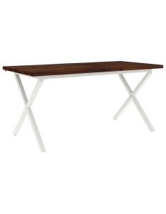 Tavolo da pranzo con bordo vivo 160 x 80 x 75 cm 2