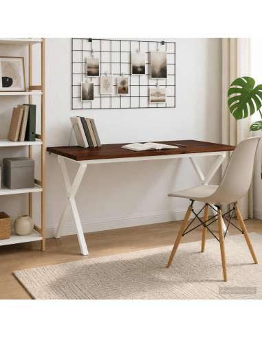 Tavolo da pranzo con bordo vivo 160 x 80 x 75 cm