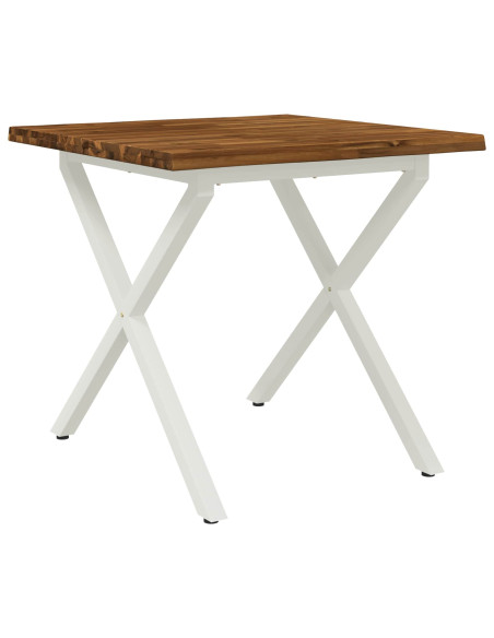 Tavolo da pranzo con bordo vivo 70 x 70 x 75 cm