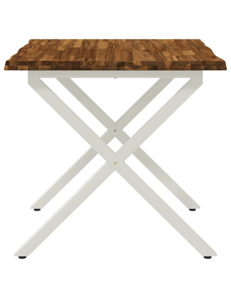 Tavolo da pranzo con bordo vivo 70 x 70 x 75 cm