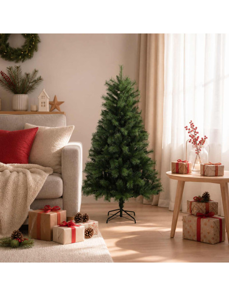 Albero di Natale Artificiale con Rami Pieghevoli 150 cm