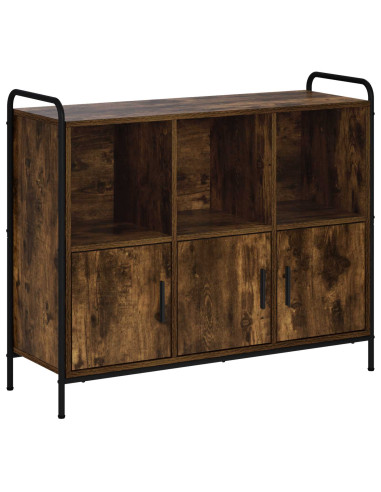 Credenza Rovere Fumo 97 x 33 x 81 cm Legno ingegnerizzato