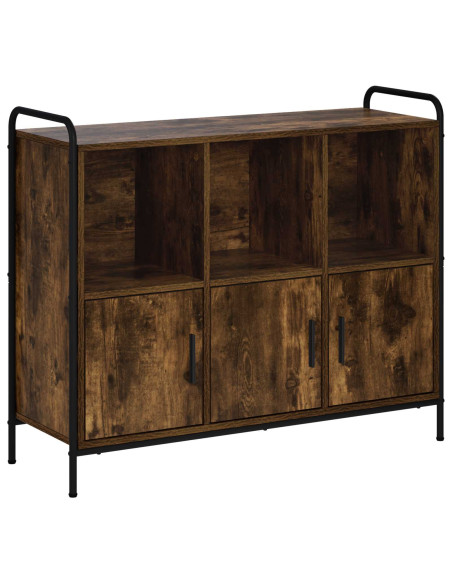Credenza Rovere Fumo 97 x 33 x 81 cm Legno ingegnerizzato