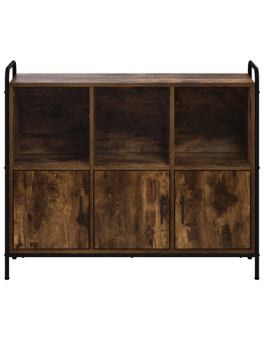 Credenza Rovere Fumo 97 x 33 x 81 cm Legno ingegnerizzato