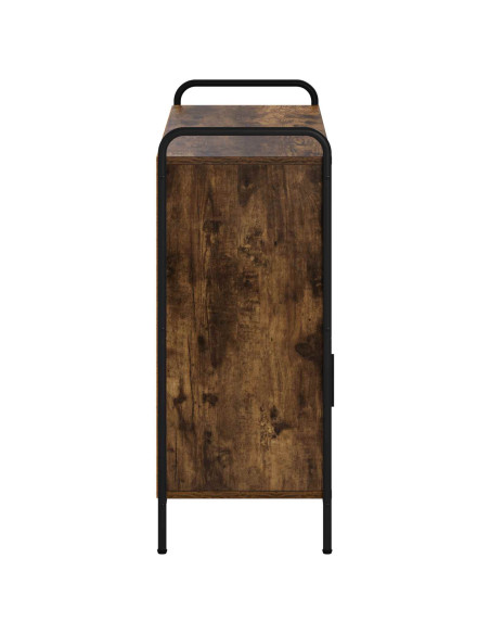 Credenza Rovere Fumo 97 x 33 x 81 cm Legno ingegnerizzato