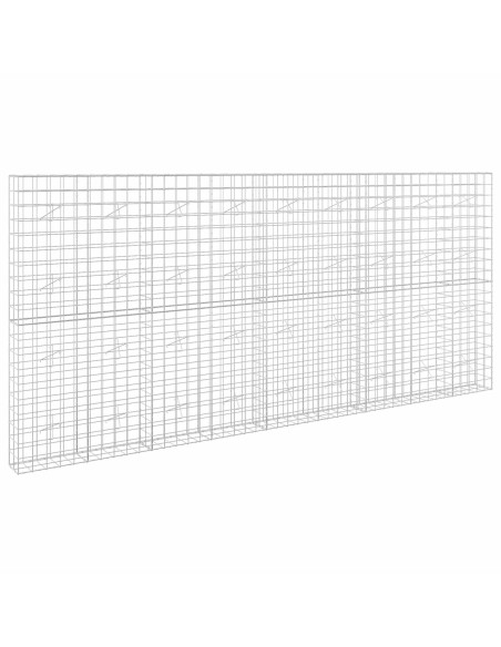 Gabione con filo da 5 mm e rete 10x10 cm 450x20x200 cm