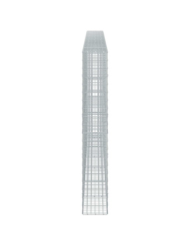 Gabione con Filo da 5 mm e Rete da 5x10 cm 650x30x200 cm