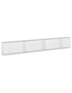 Gabione con Filo da 5 mm e Rete da 5x10 cm 350x30x50 cm 2