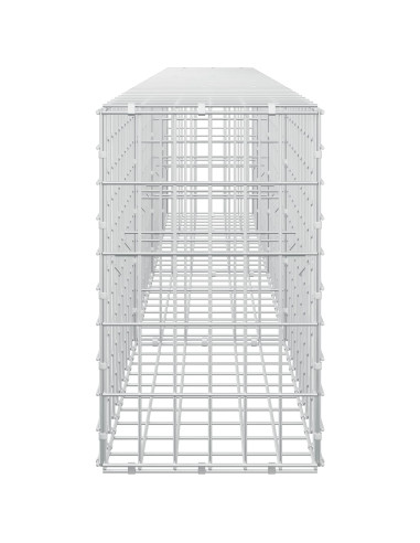 Gabione con Filo da 5 mm e Rete da 5x10 cm 350x30x50 cm
