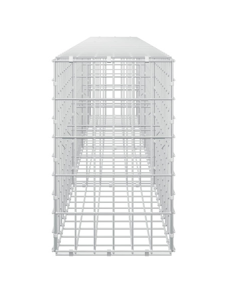 Gabione con Filo da 5 mm e Rete da 5x10 cm 350x30x50 cm