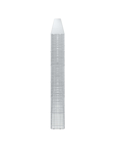 Gabione con Filo da 5 mm e Rete da 5x2,5 cm 800x20x150 cm
