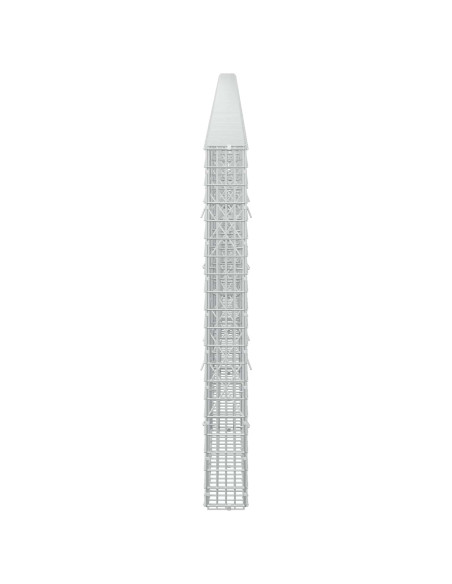 Gabione con Filo da 5 mm e Rete da 5x2,5 cm 850x10x100 cm
