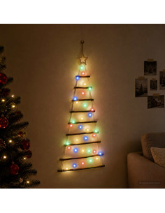 Albero di Natale appeso 120 cm 50 LED Multicolore