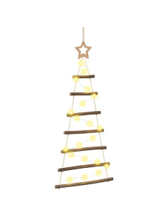 Albero di Natale appeso 90 cm 30 LED Bianco caldo 2