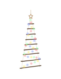 Albero di Natale appeso 120 cm 50 LED Multicolore 2