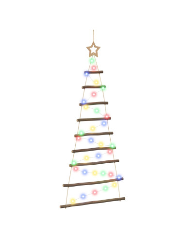 Albero di Natale appeso 120 cm 50 LED Multicolore