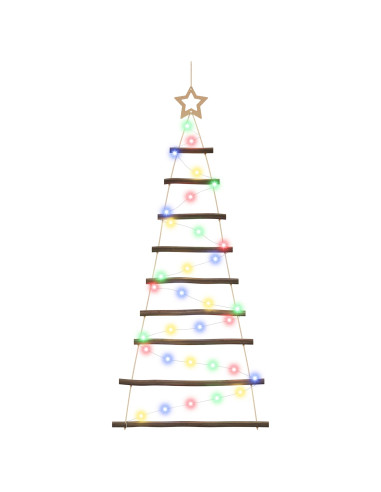 Albero di Natale appeso 120 cm 50 LED Multicolore