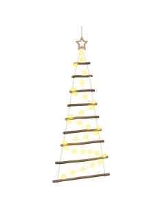 Albero di Natale appeso 120 cm 50 LED Bianco caldo 2