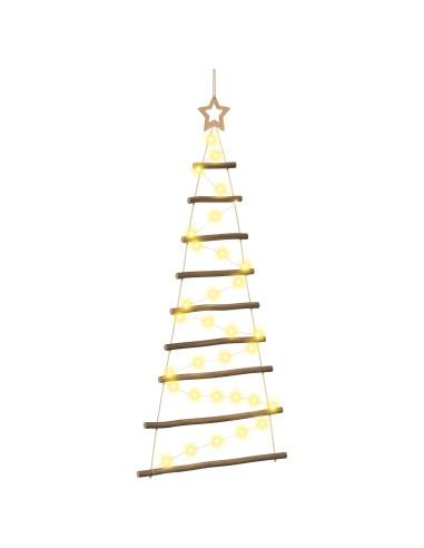 Albero di Natale appeso 120 cm 50 LED Bianco caldo