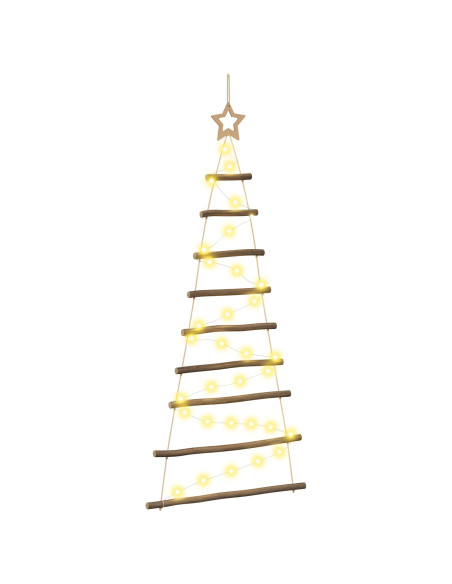 Albero di Natale appeso 120 cm 50 LED Bianco caldo