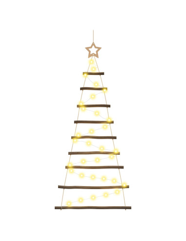Albero di Natale appeso 120 cm 50 LED Bianco caldo